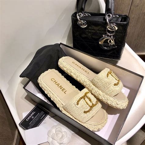 chanel slippers kopen|Chanel slippers for women.